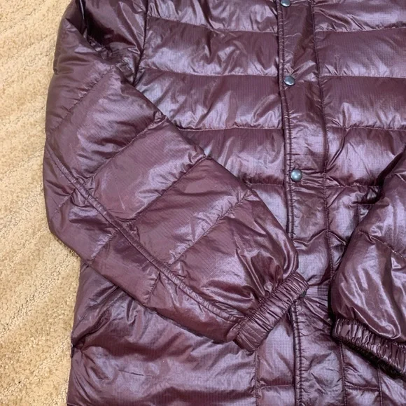 J Crew Jacket Mens Medium Dark Purple Puffer Insulated Coat Outerwear - Picture 2 of 16